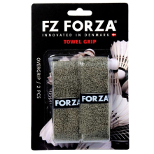 (2 Pcs, Grey) Forza Badminton Grip Hand Gel Towel Sports Racket Handle Anti-slip 2pcs Overgrip