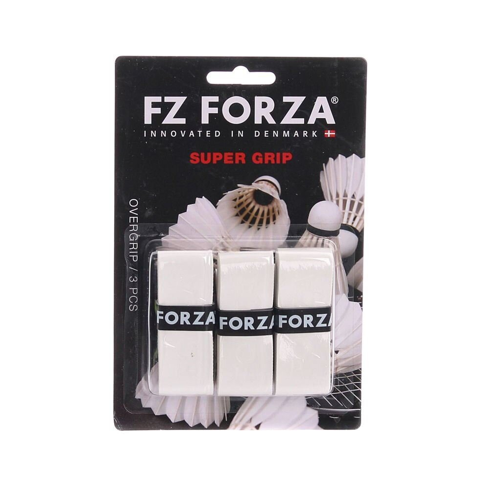 (3 Pcs, White) Forza Super Grip Badminton Racket Anti Slip Absorbent Tennis Replacement Tape-image-OPC-PD2B9XX-NEW