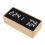 Wood Bamboo Digital Clock Adjustable Brightness Voice Control 4