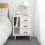 SoBuy FBT95-W, Bedside Table with 3 Drawers,Side Table End Table,White 2