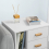 SoBuy FBT95-W, Bedside Table with 3 Drawers,Side Table End Table,White 7