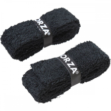 (2 Pcs, Black) Forza Badminton Grip Hand Gel Towel Sports Racket Handle Anti-slip 2pcs Overgrip