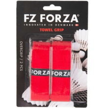 (2 Pcs, Red) Forza Badminton Grip Hand Gel Towel Sports Racket Handle Anti-slip 2pcs Overgrip