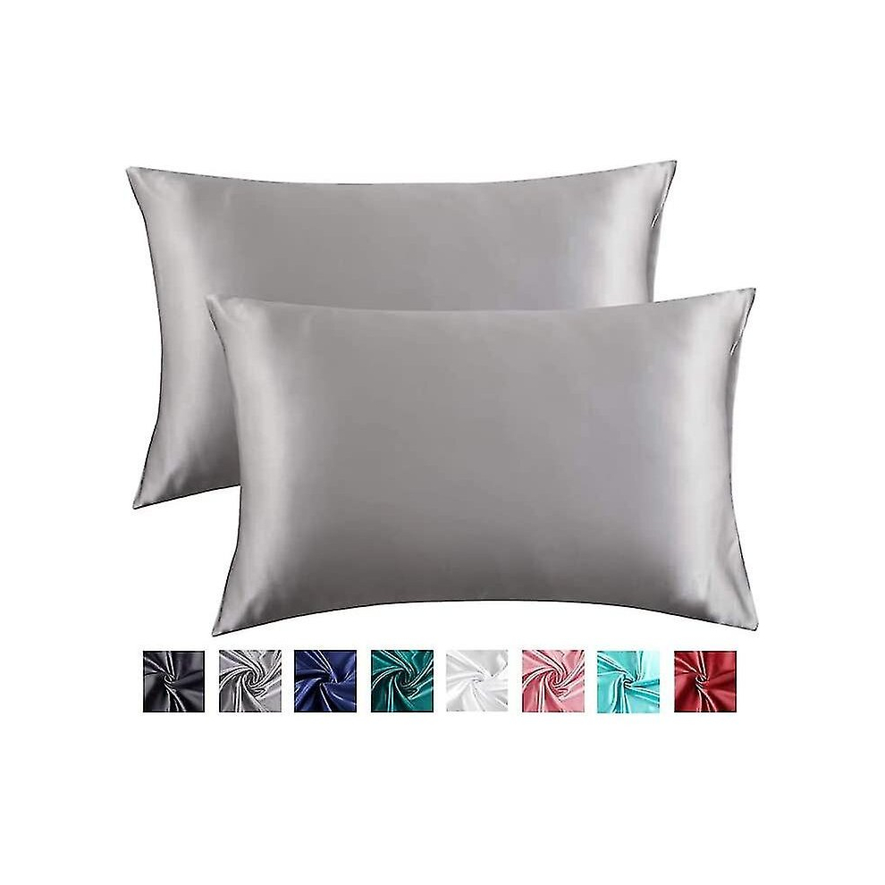 100% Mulberry Silk Pillowcase For Hair And Skin Health, 51*76cm(grey)