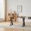 Comfy Living 5 Piece Industrial Style Dining Set Oak Effect 2
