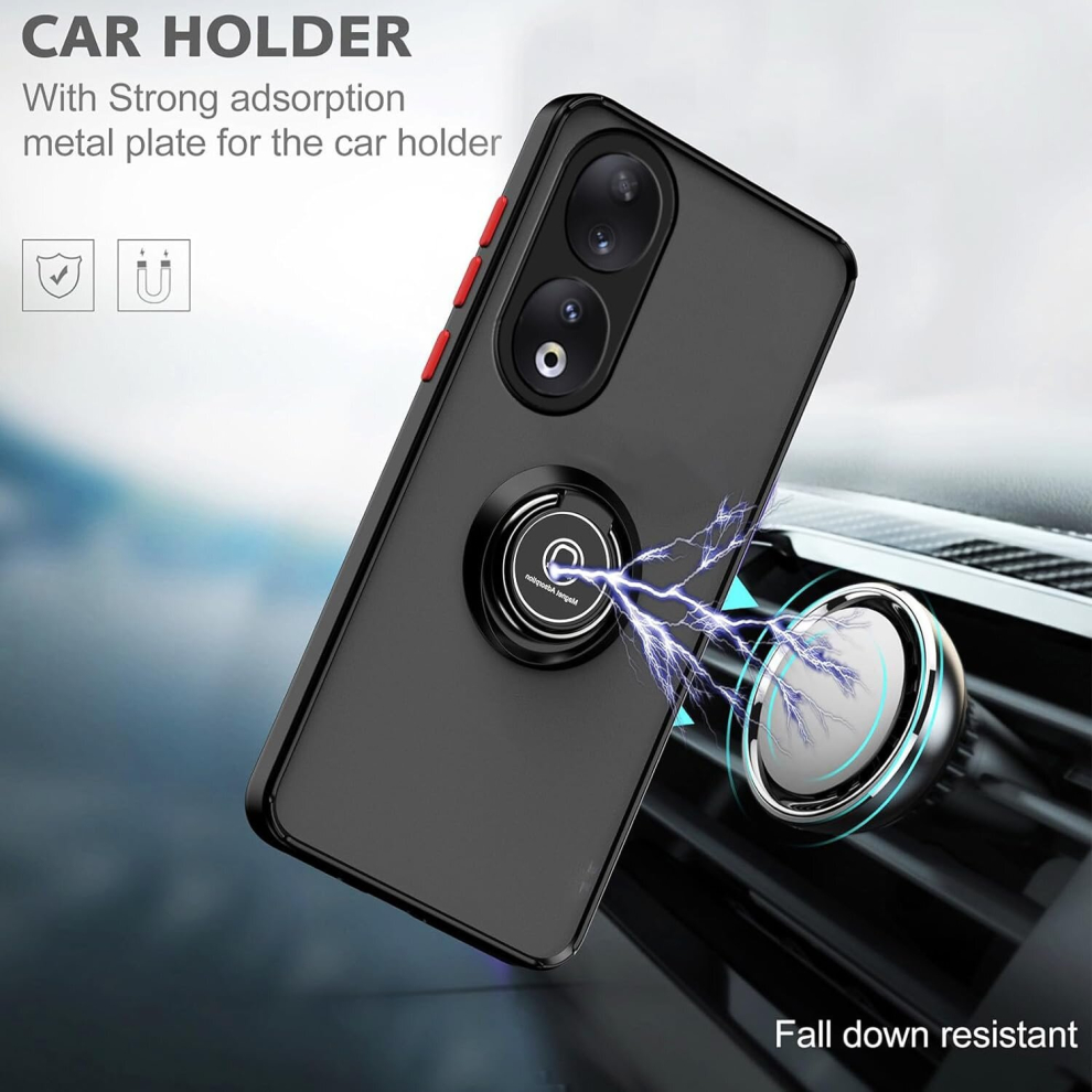 honor-90--5g---red--for-honor-90-5g-shockproof-ring-armour-phone-case