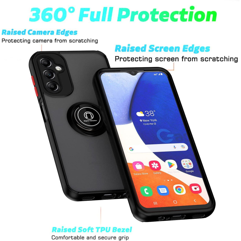 samsung-galaxy--a14--black--for-samsung-galaxy-a14-shockproof-ring-armour-case