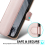 (Google Pixel 8 Pro, Rose Gold) For Google Pixel 8 Pro Leather Wallet Phone case 7