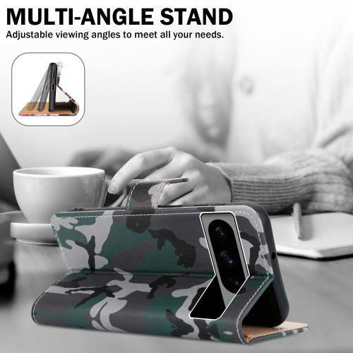 (Google Pixel 8 Pro, Camouflage) For Google Pixel 8 Pro Leather Wallet Phone case 2