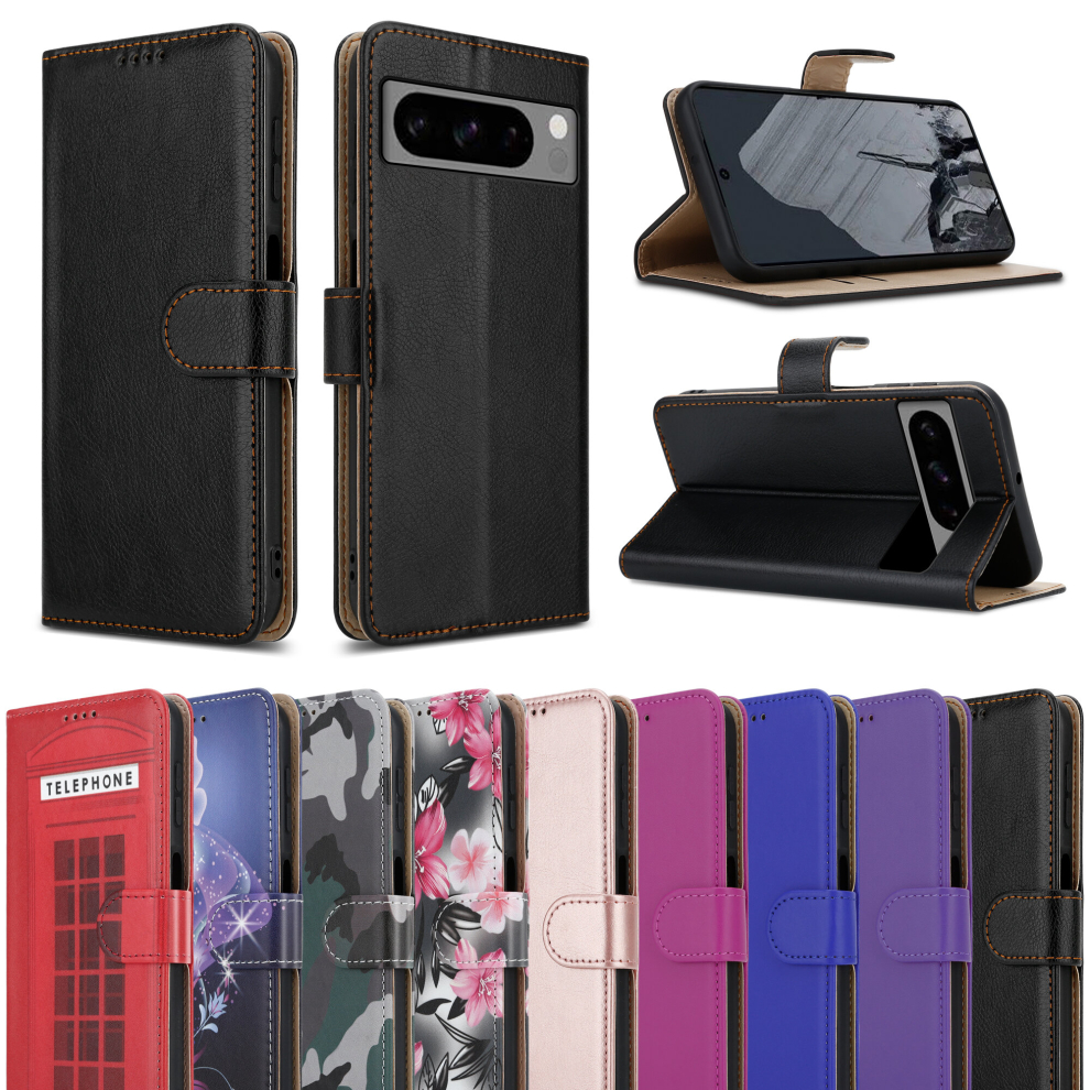 google-pixel-8-pro--black--for-google-pixel-8-pro-leather-wallet-phone-case