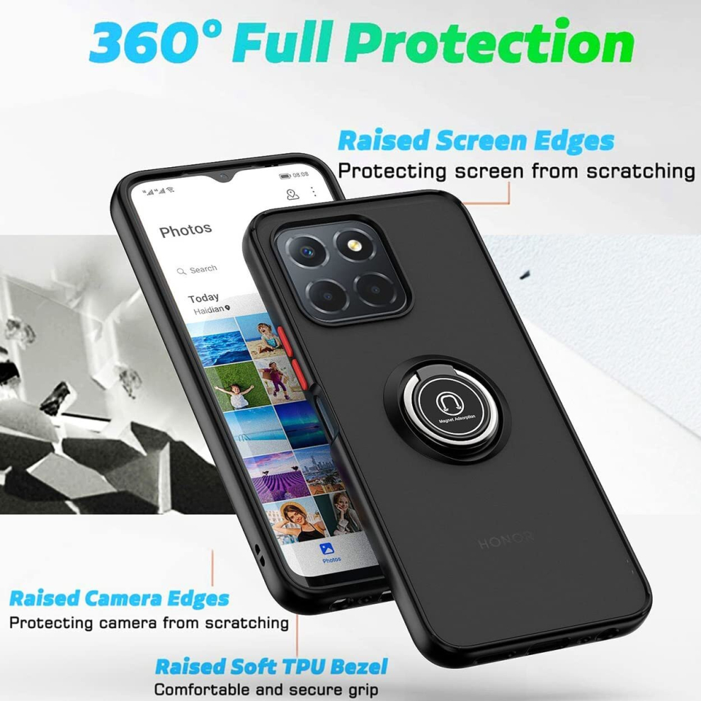 honor-x8a--green--for-honor-x8a-shockproof-ring-armour-phone-case