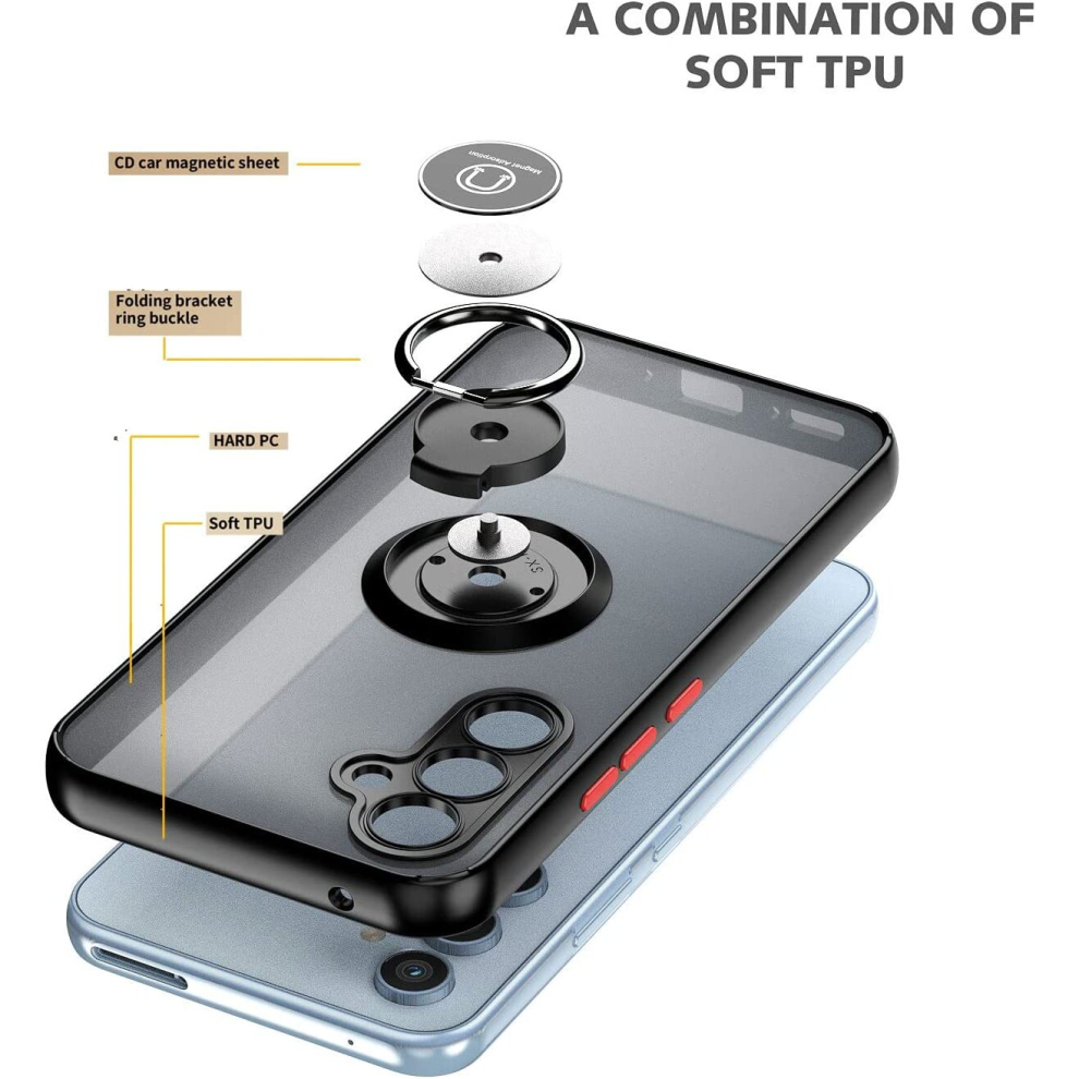 samsung-galaxy--a34--5g---black--for-samsung-galaxy-a34-shockproof-ring-armour-case