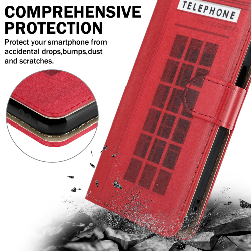 (Google Pixel 8 Pro, Telephone Box) For Google Pixel 8 Pro Leather Wallet Phone case 1