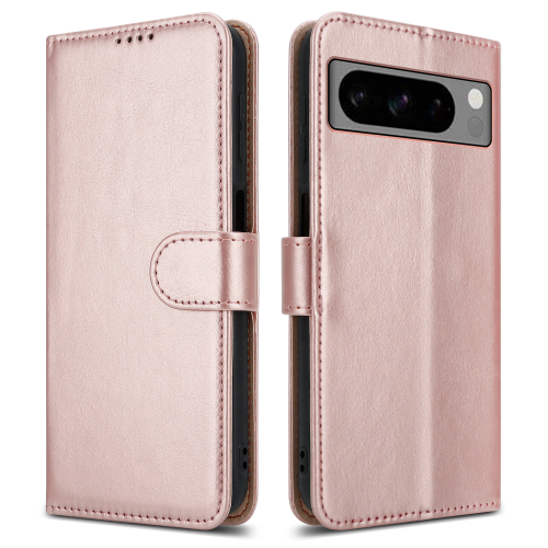 (Google Pixel 8 Pro, Rose Gold) For Google Pixel 8 Pro Leather Wallet Phone case