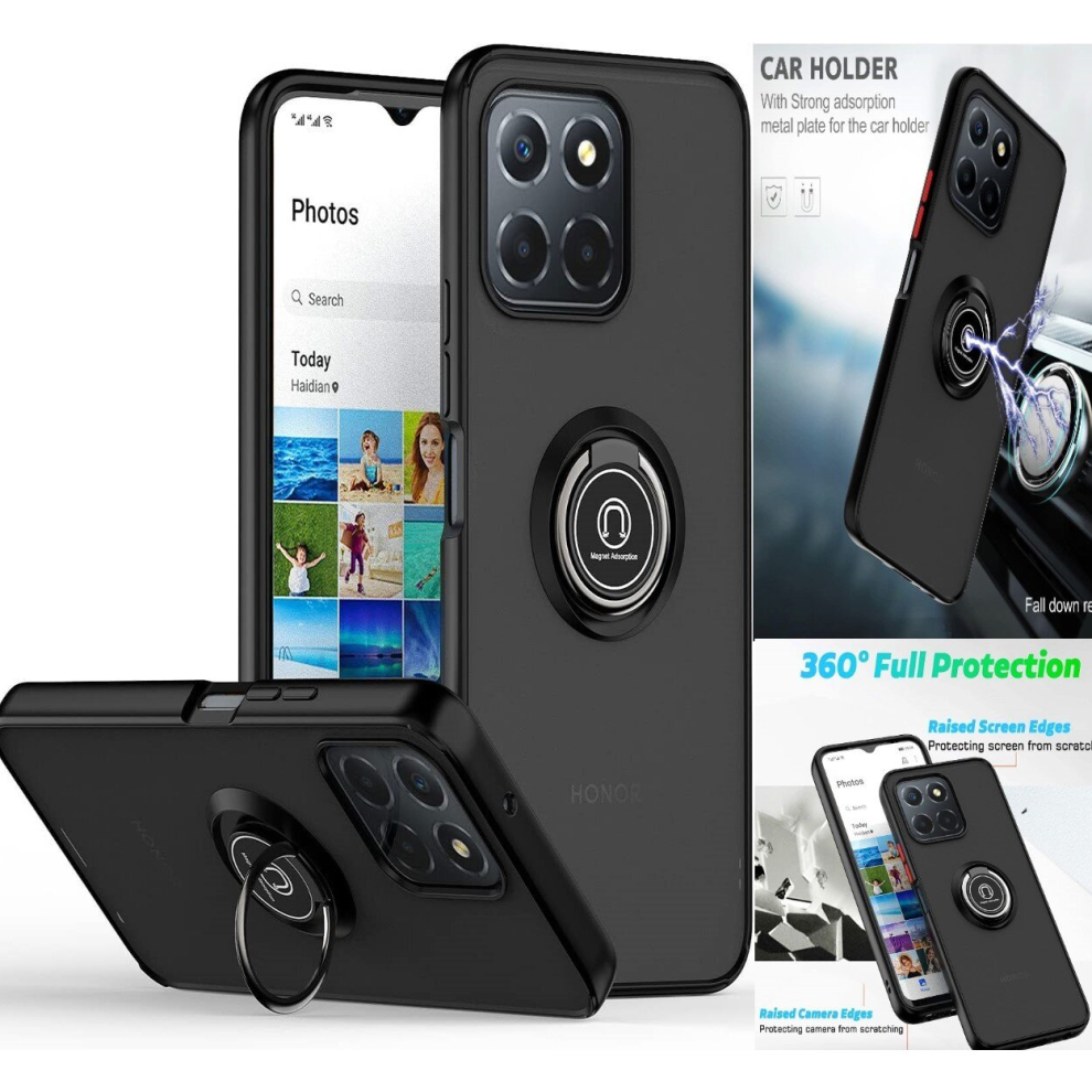 honor-x8a--green--for-honor-x8a-shockproof-ring-armour-phone-case