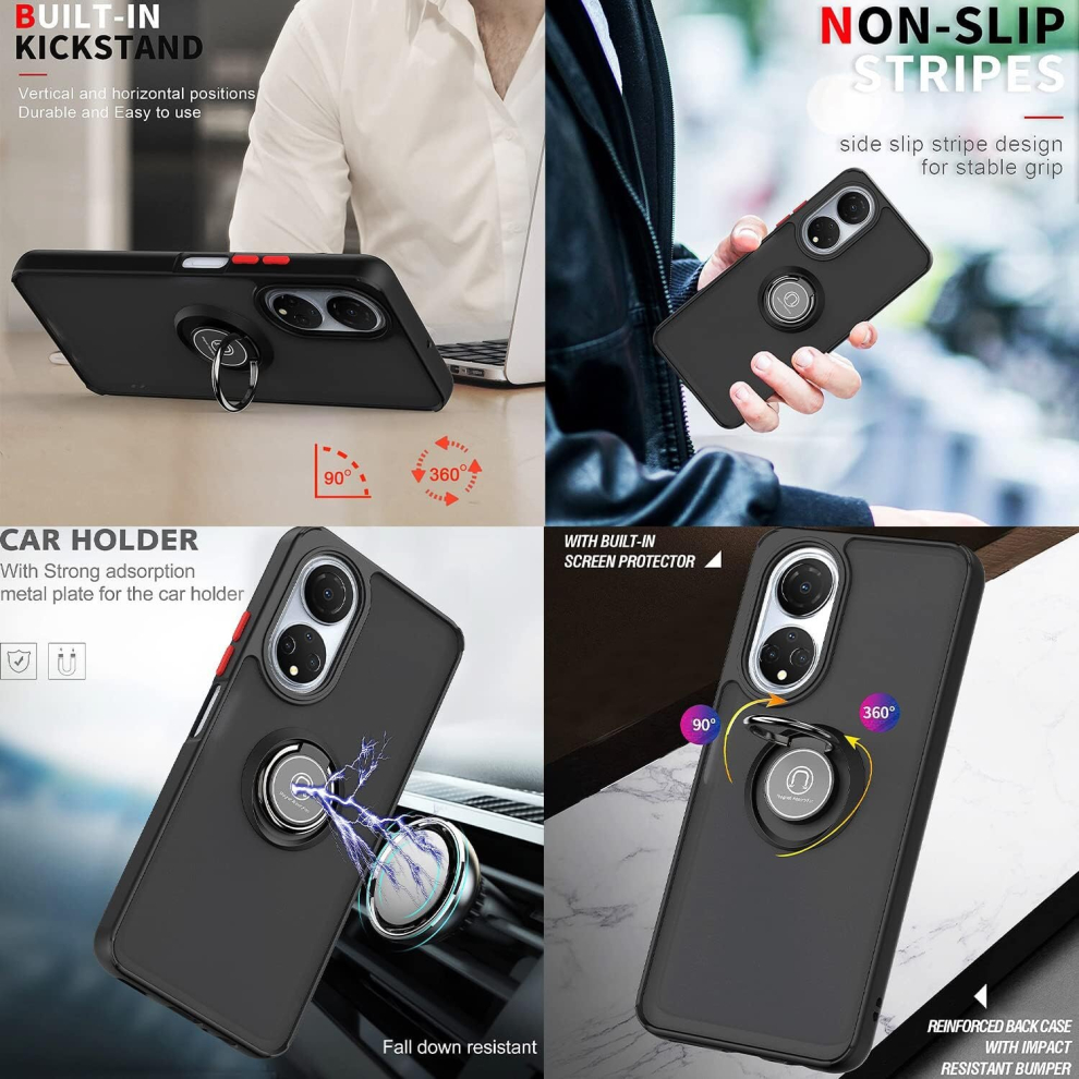 honor-70--5g---green--for-honor-70-5g-shockproof-ring-armour-phone-case