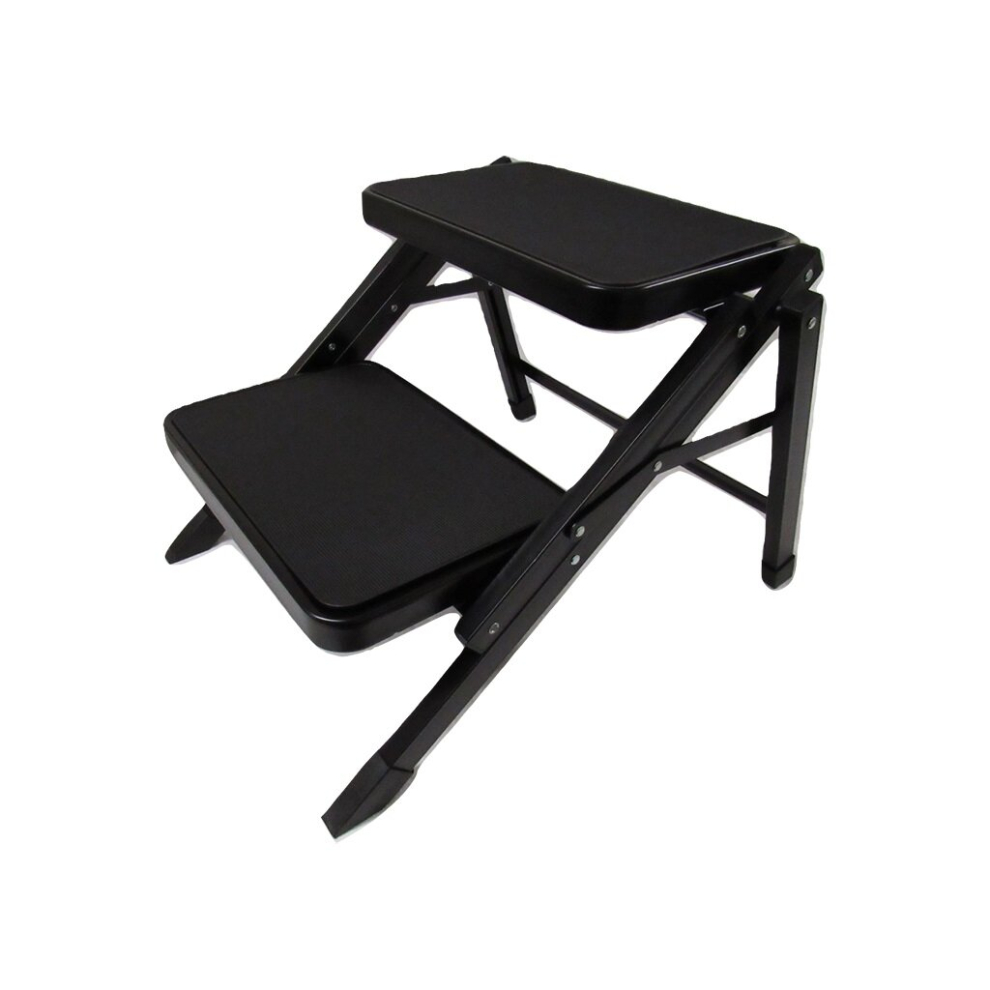 Caravan Double Folding Step Stool (Twin Non Slip Platform Foldable)