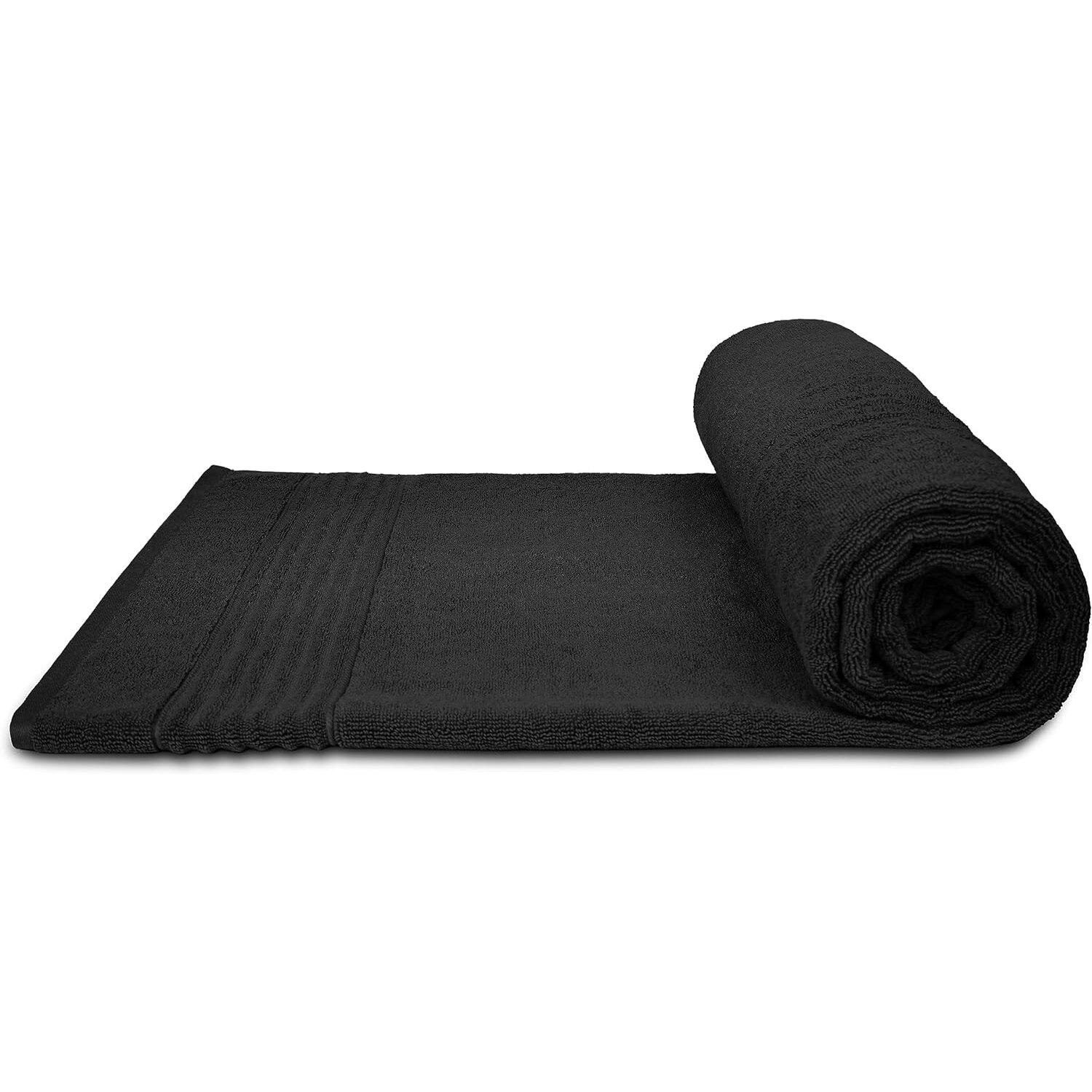 (Black, 2 Bath Shets) Luxury Super Jumbo Extra Large Bath Sheets (Pack ...