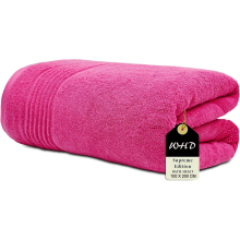 (Hot Pink, 1 Bath Sheet) Luxury Super Jumbo Extra Large Bath Sheets (Pack of 1-2|100 x 200 cm 700 GSM) Premium Cotton XL Bath Sheet Towels