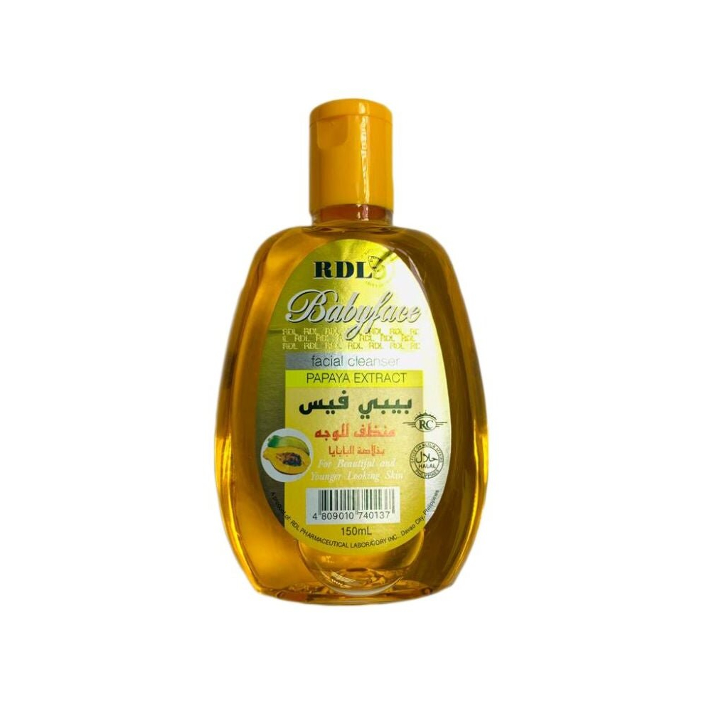 RDL Baby Face Papaya Extract Facial Cleanser 150ml - Gentle Cleansing Gel with Nourishing Papaya Extract - Mild Formula for Baby Soft Skin