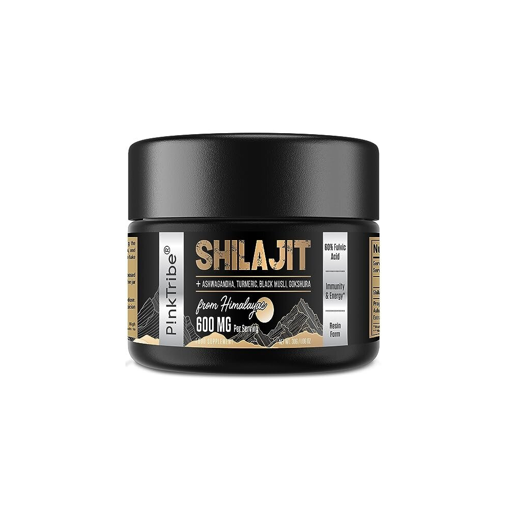 Shilajit Resin Gold Standard Shilajit - 600mg Himalayan Shilajit