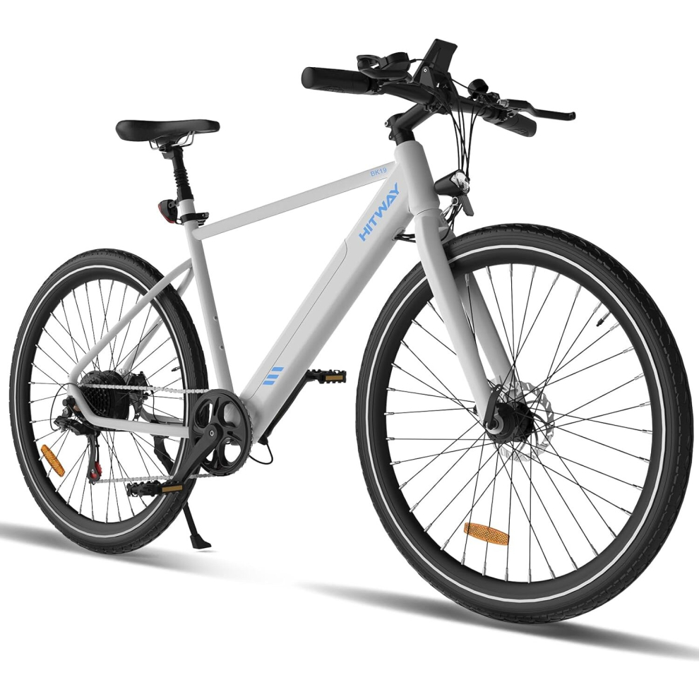 (HITWAY E-Bike, Electric Bike, 26" Ebikes, up 90KM Hybrid Bike Citybike MT Bicycle,36V 12AH, 7-speed Shimano,250W MT bike) HITWAY Electric Bike,26" Eb