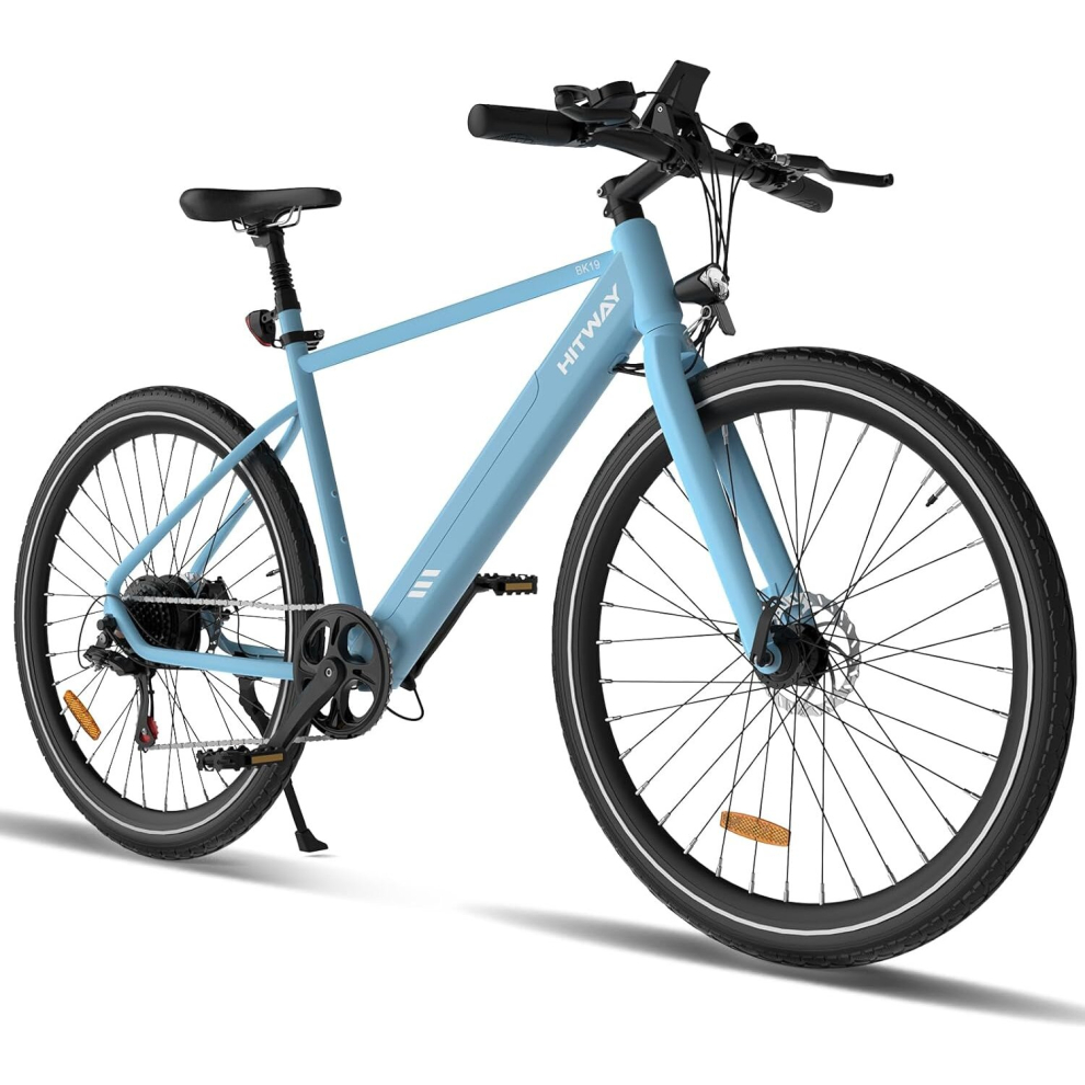 (HITWAY E-Bike, Electric Bike, 26" Ebikes, up 90KM Hybrid Bike Citybike MT Bicycle,36V 12AH, 7-speed Shimano,250W MT bike) HITWAY Electric Bike,26" Eb