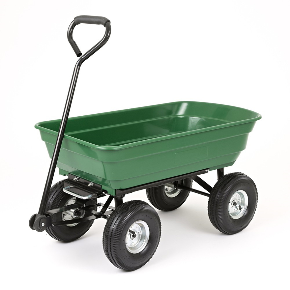 Garden Trolley Cart with Tipping Trailer - Garden Trolley Cart with Tipping Trailer Max Load 250kg