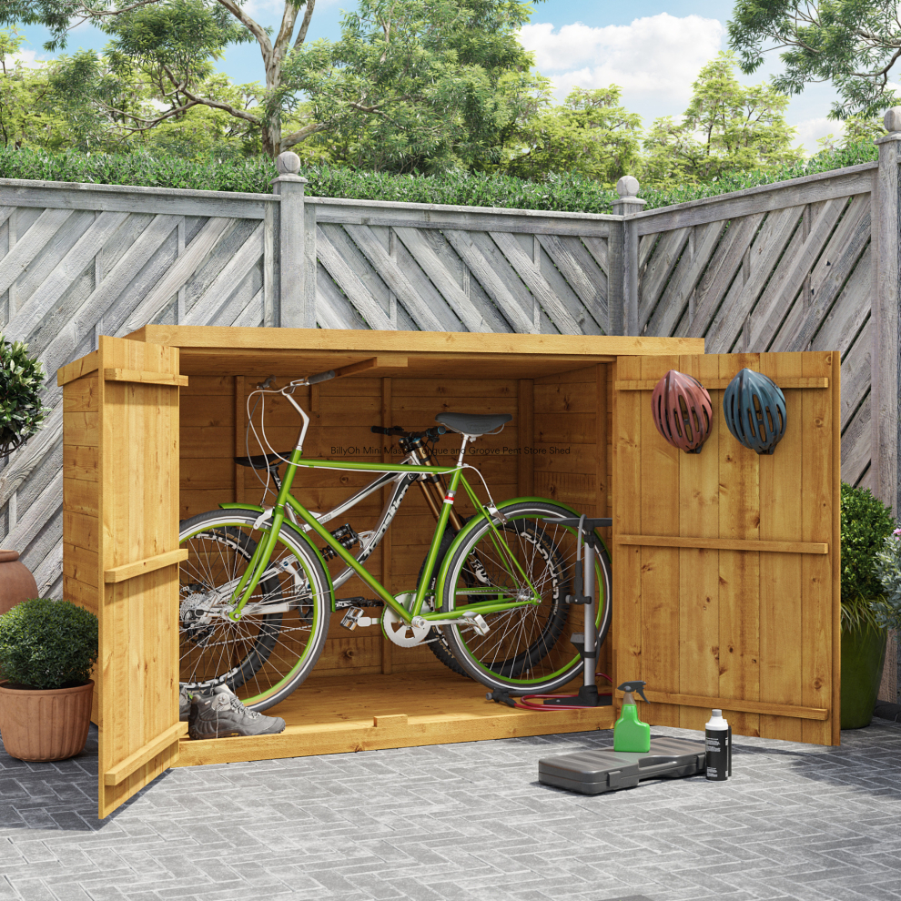 BillyOh Mini Keeper Overlap Pent Store Shed