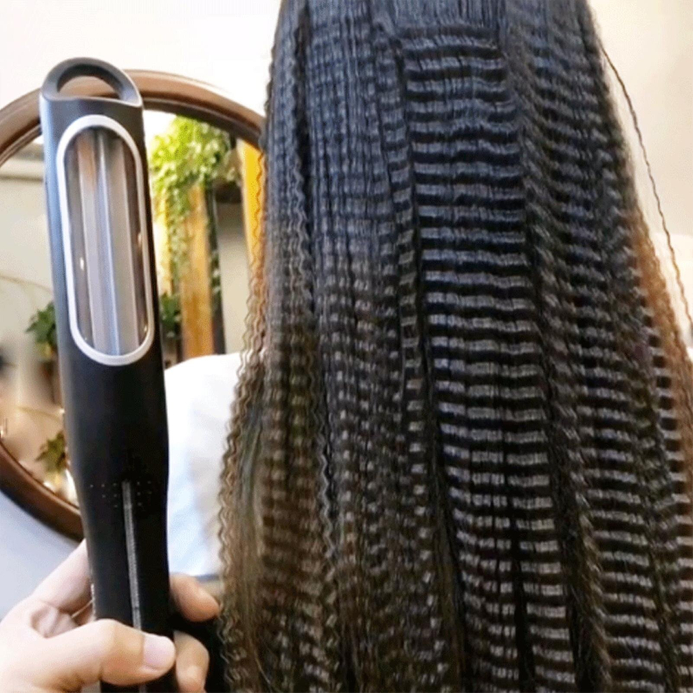 Automatic Crimping Hair Iron Rotating Corn Hair Curler Crimper Professional Tourmaline Ceramic Corn Plate Corn Perm Splint Flat