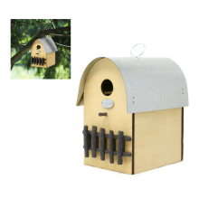 Wooden Nesting Nest Box Bird House Hanging Nest Station Small Birds