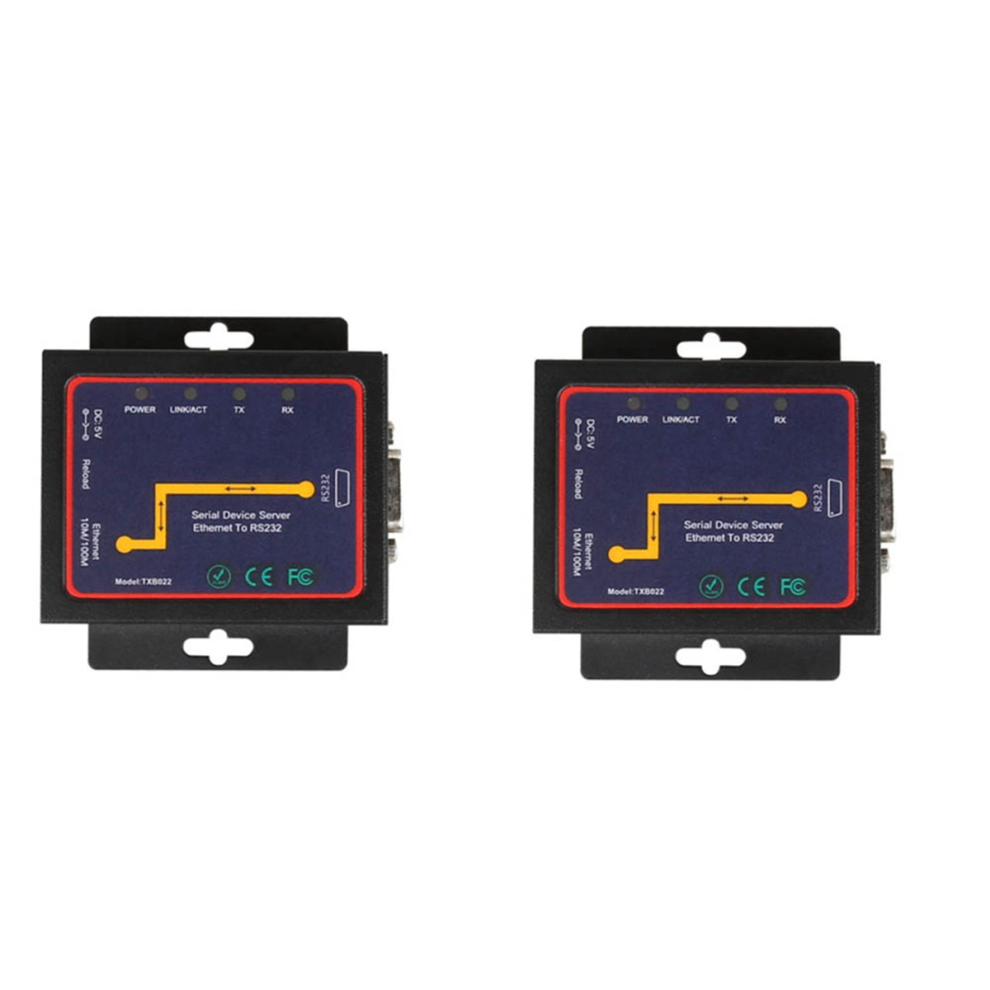 2X Industrial Modbus Serial Rs485 Rs422 To Ethernet Converter Device Server Tcp/Rtu/Udp Rj45 To Rs232+Rs485 Connector 4761153815229
