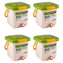 4X 12L Compost Bin Recycle Aerated Compost Bin PP Organic Homemade Trash Can Bucket Kitchen Garden Food Waste Bins