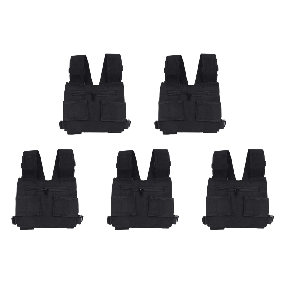5X Radio Walkie Talkie Chest Pocket Harness Bags Pack Backpack Holster Two W 4761153805848