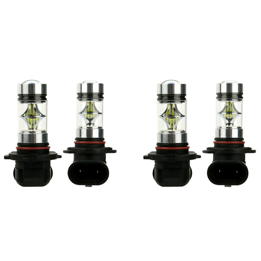 4X 6000K Super H10 9045 9145 9140 100W 1200Lm Led Fog Bulb Projector Driving Drl White/Light 4761153813898