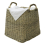Antique Wash Square Log Basket 6