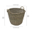 Chunky Willow Log Basket - Grey 5