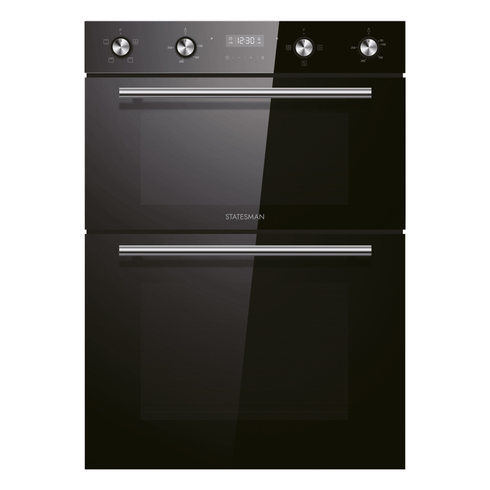 Built-In Double Oven, Black, Statesman BDM373BL