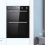 statesman Built-In Double Oven, Black, Statesman BDM373BL 2