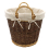 Cotton Log Basket Liner-Natural (15-263) 3