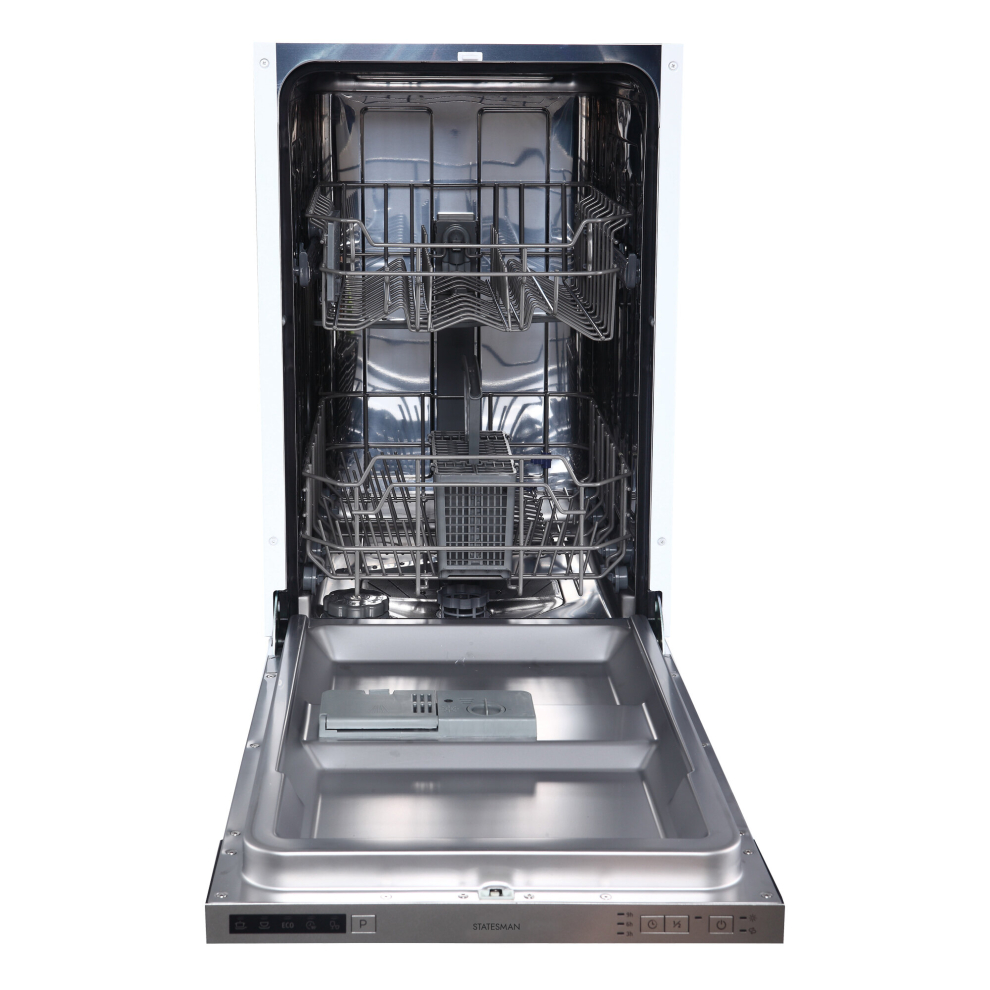Statesman Integrated Slimline Dishwasher, 9 Place Settings, Bdw4509 White