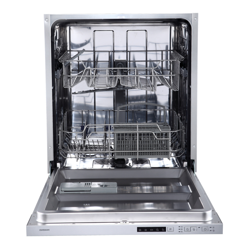 Integrated 14 Place Dishwasher with Removable Cutlery Basket, Statesman BDW6014