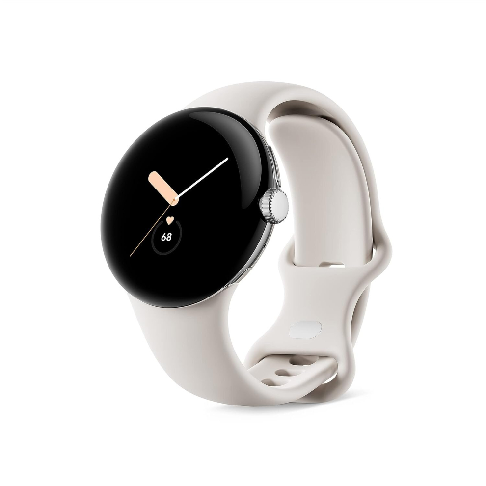 Pixel Watch Stainless Steel Smartwatch 41Mm With Chalk Active Band Wifi/Bt - /Chalk Silver 840244600174