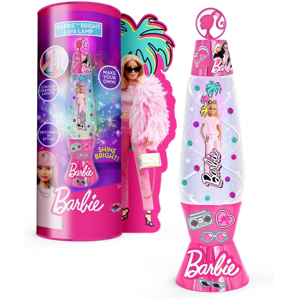 Barbie Create Your Own Colour Changing Lights Lava Lamp