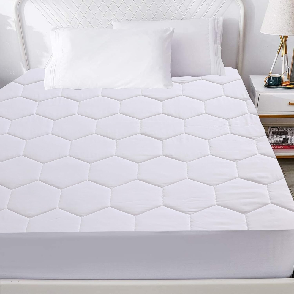 (Double 30 cm) Quilted Mattress Protector, Hypoallergenic 30cm