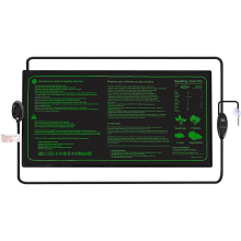 Hyindoor Seedling Heat Mat With Digital Thermostat Combo Set For Seed Germination, Reptiles, Brewing And Incubation Greenhouse, Heating Pad 20.75"x 20
