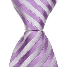 L4 - 6 in. Newborn Zipper Necktie - Purple Stripes