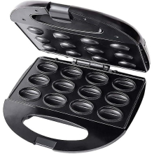 12 Electric Walnut Waffle Maker, Multi-functional Homemade Fruit Drying Machine, Pine Nut Maker, Small Walnut Machine, Peanut, Hazelnut (black)