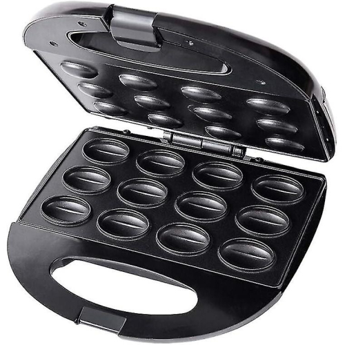 12 Electric Walnut Waffle Maker, Multi-functional Homemade Fruit Drying Machine, Pine Nut Maker, Small Walnut Machine, Peanut, Hazelnut (black)