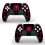 2 Pack PS5 Controllers Dualshock Spider-Man Miles Morales Logo Skin Decal Set 1
